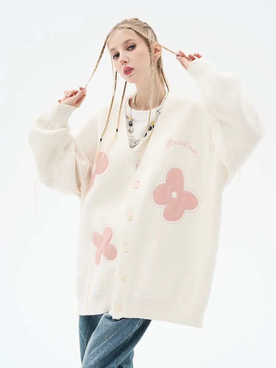 HARSH AND CRUEL  |Unisex Street Style Oversized Logo Cardigans