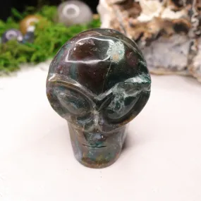 High Vibin' Ocean Jasper ~ Joyful Extraterrestrial ~ Alien Head from Madagascar