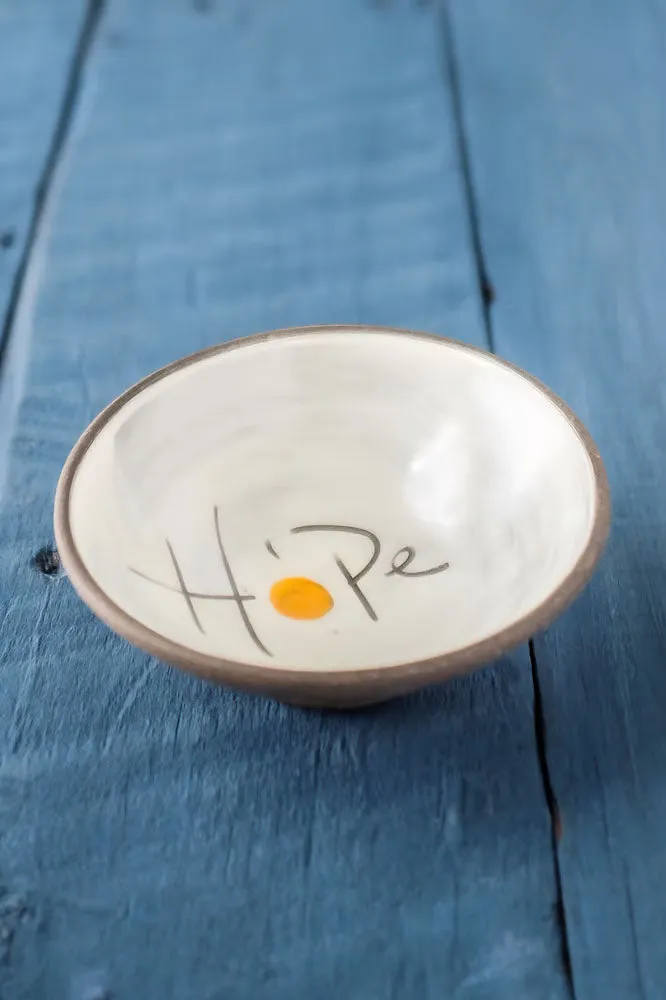 Hope Hand Painted Ceramic Mini Bowl