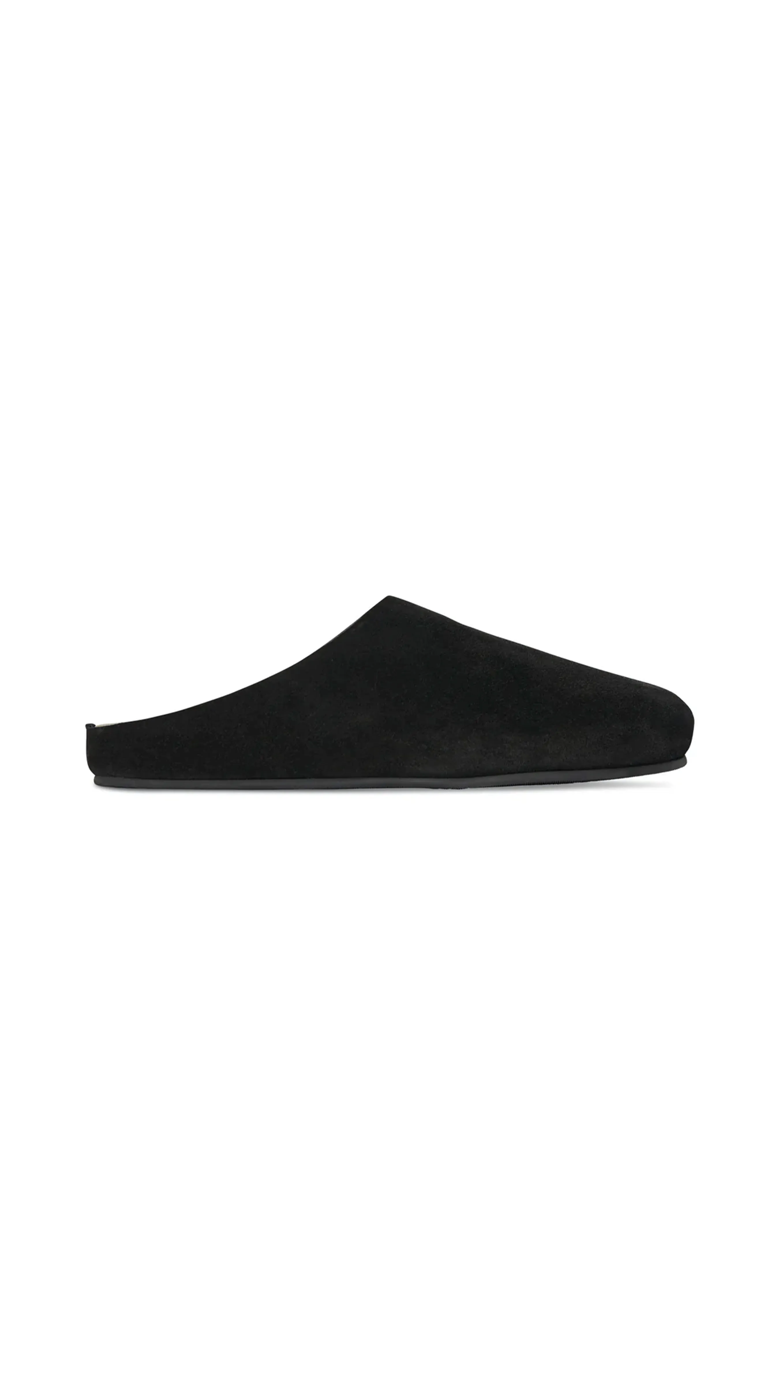 Hugo Slide in Suede - Black