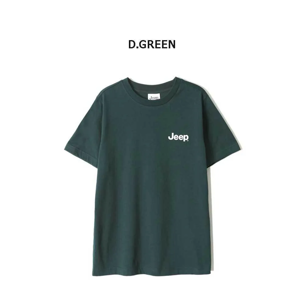 JEEP  |Crew Neck Unisex Street Style Plain Cotton Short Sleeves