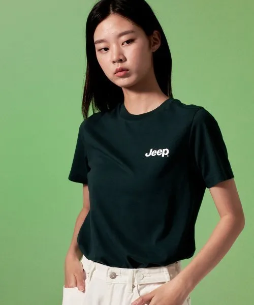 JEEP  |Crew Neck Unisex Street Style Plain Cotton Short Sleeves