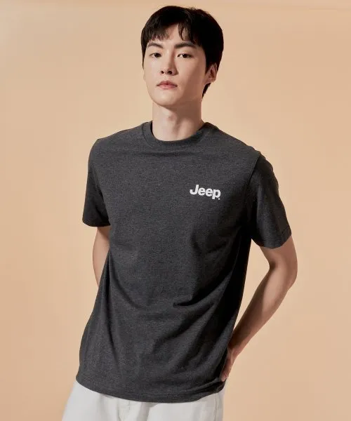 JEEP  |Crew Neck Unisex Street Style Plain Cotton Short Sleeves