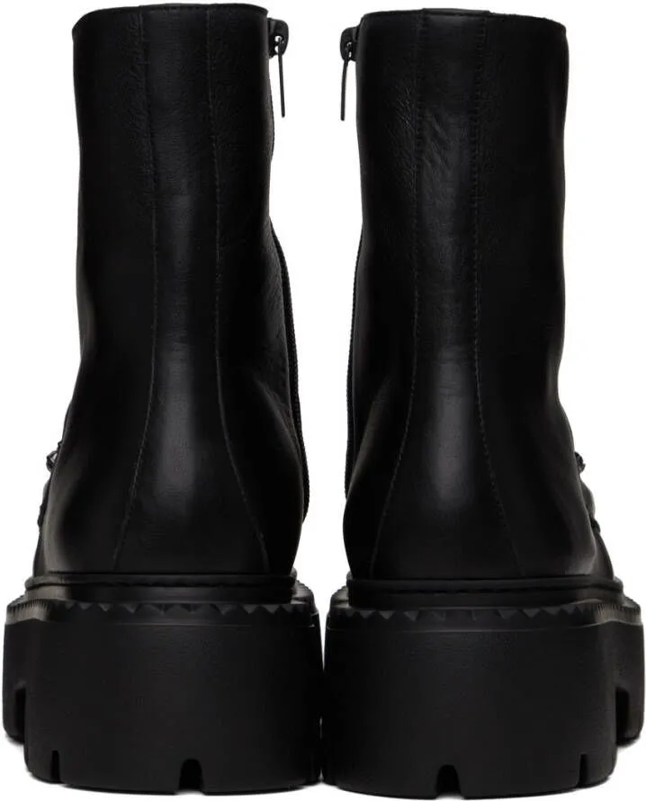 Jimmy Choo Black Bryer Flat Ankle Boots