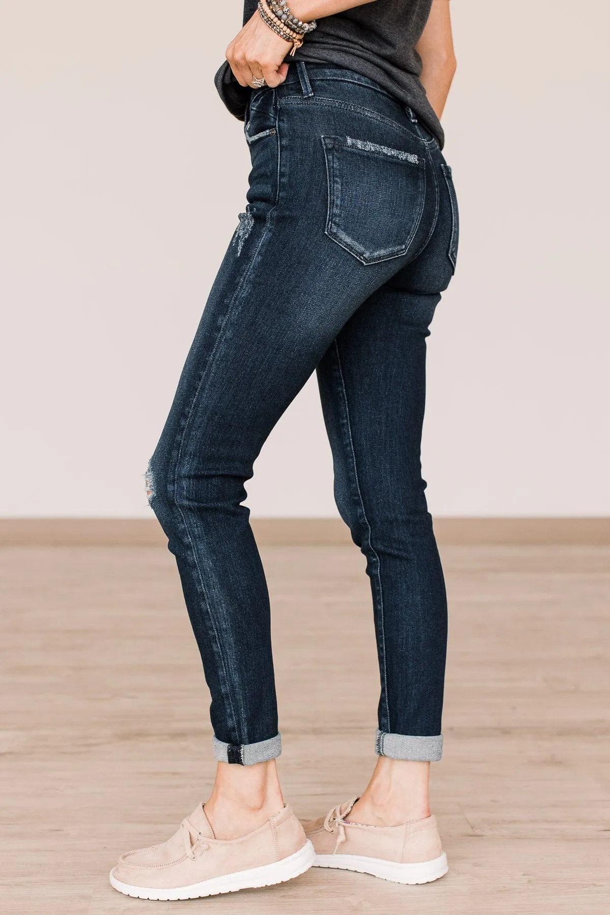 KanCan Button Fly Skinny Jeans- Julia Wash