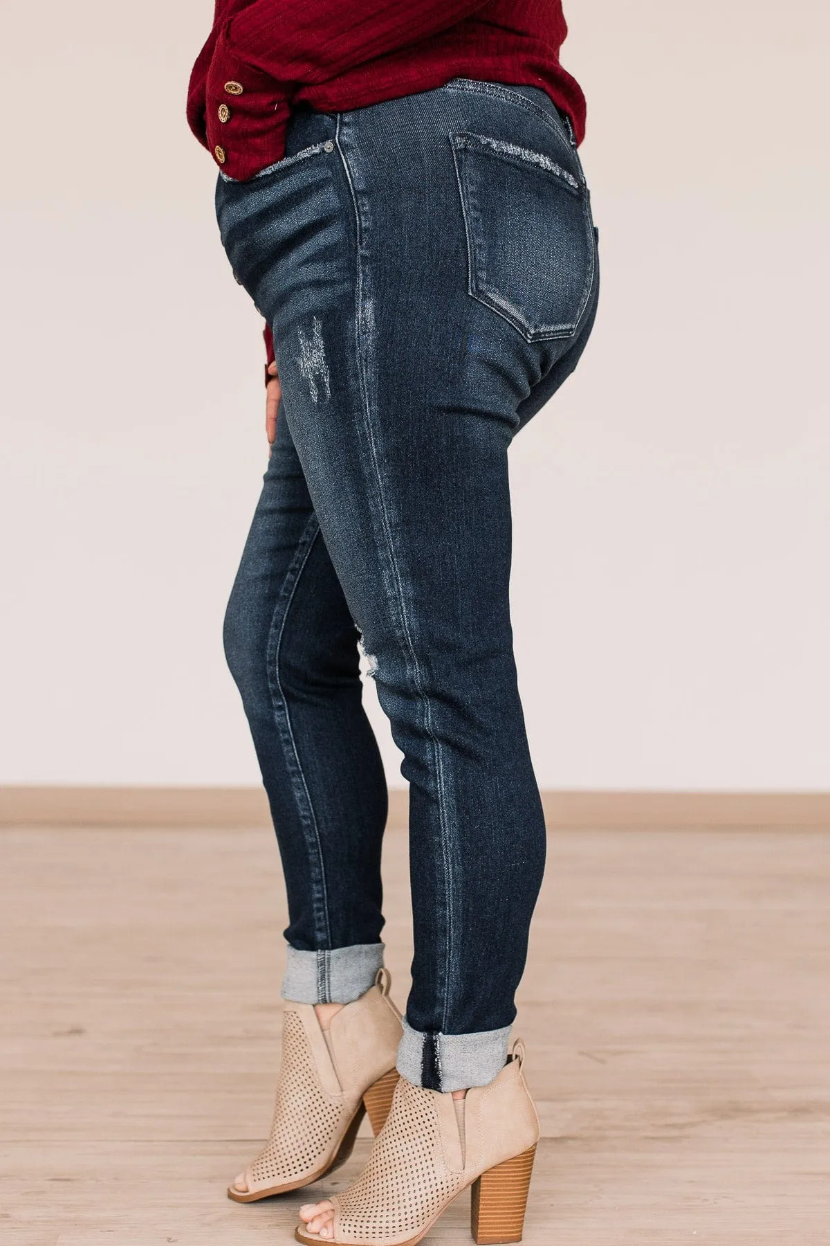 KanCan Button Fly Skinny Jeans- Julia Wash