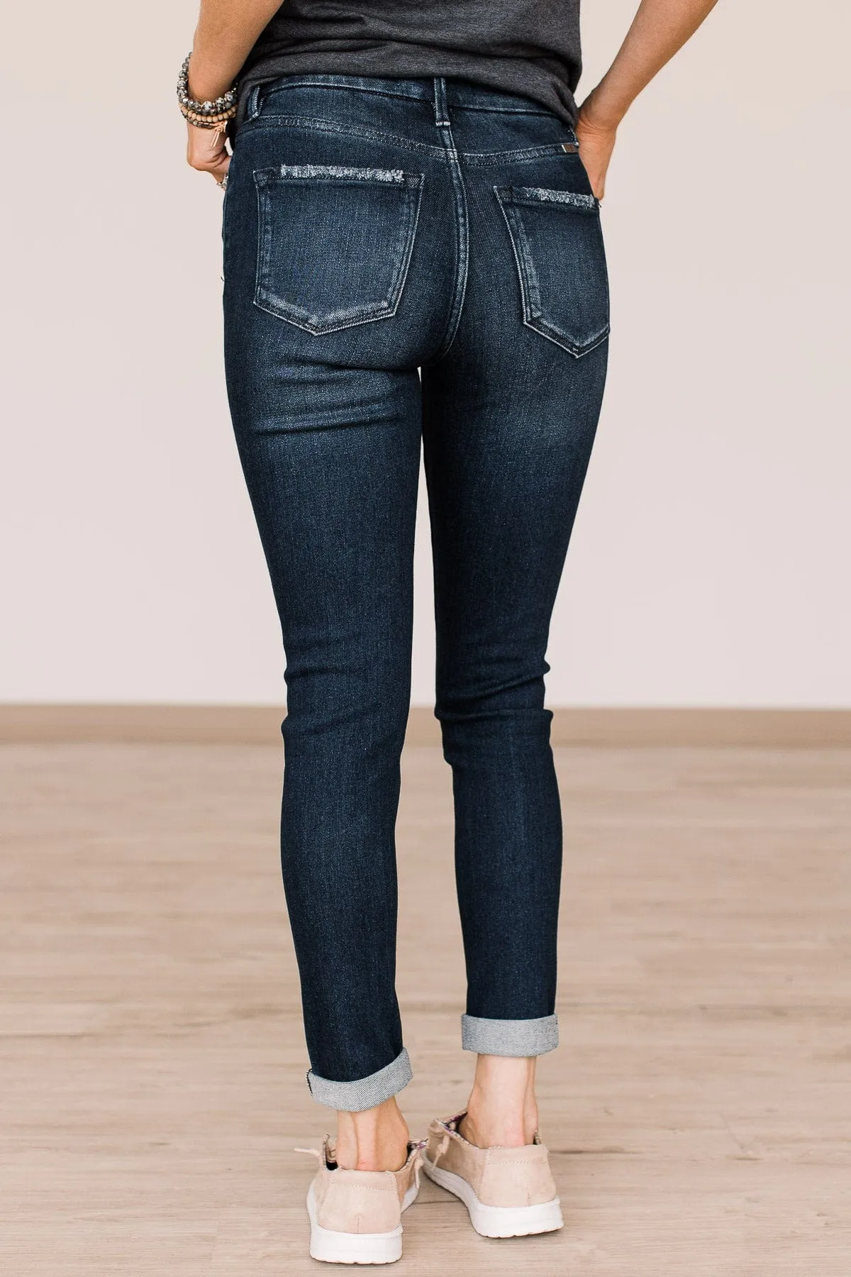 KanCan Button Fly Skinny Jeans- Julia Wash