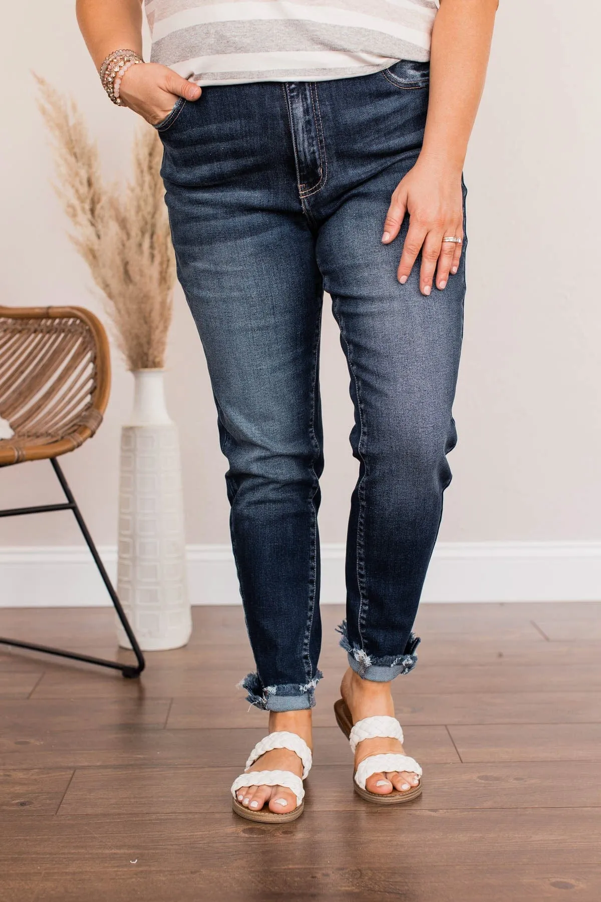 KanCan High-Rise Ankle Skinny Jean- Penelope Wash