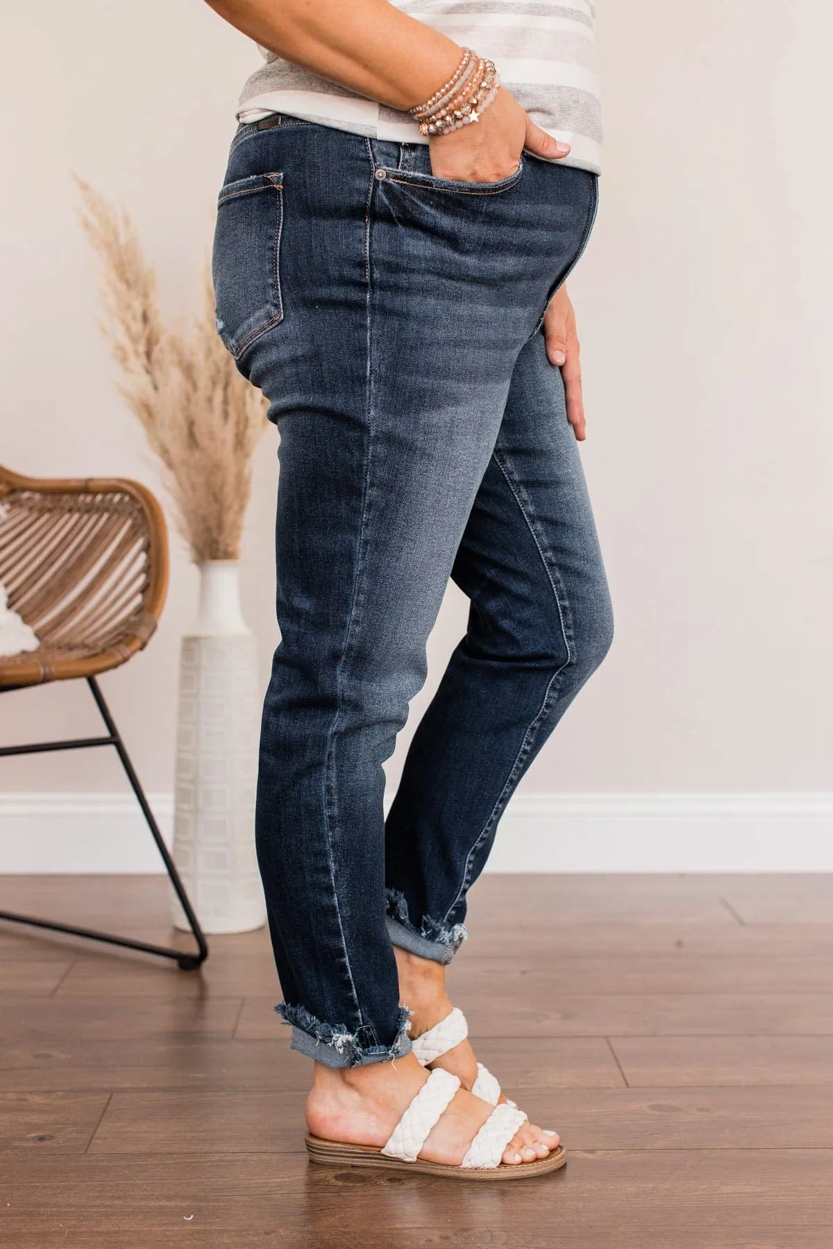 KanCan High-Rise Ankle Skinny Jean- Penelope Wash