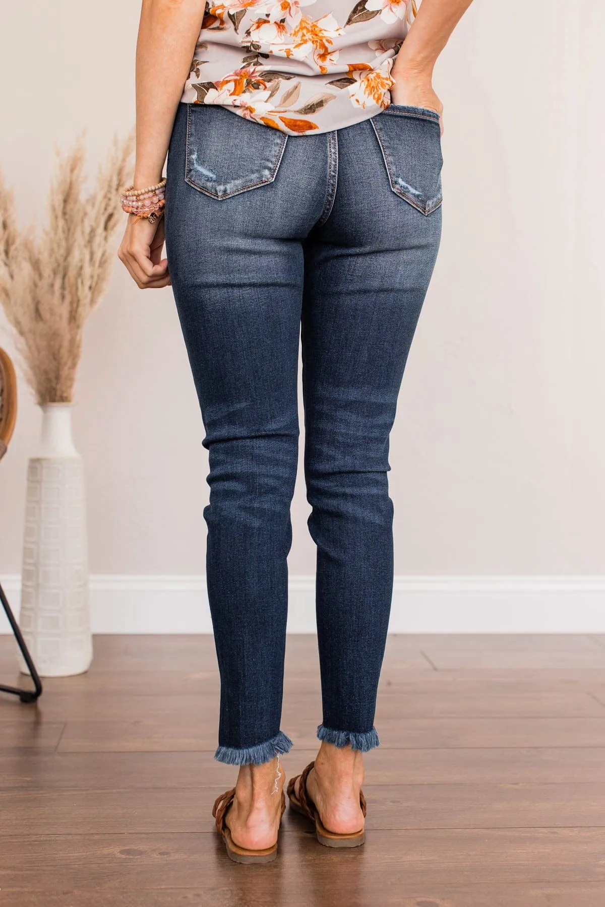 KanCan High-Rise Ankle Skinny Jean- Penelope Wash