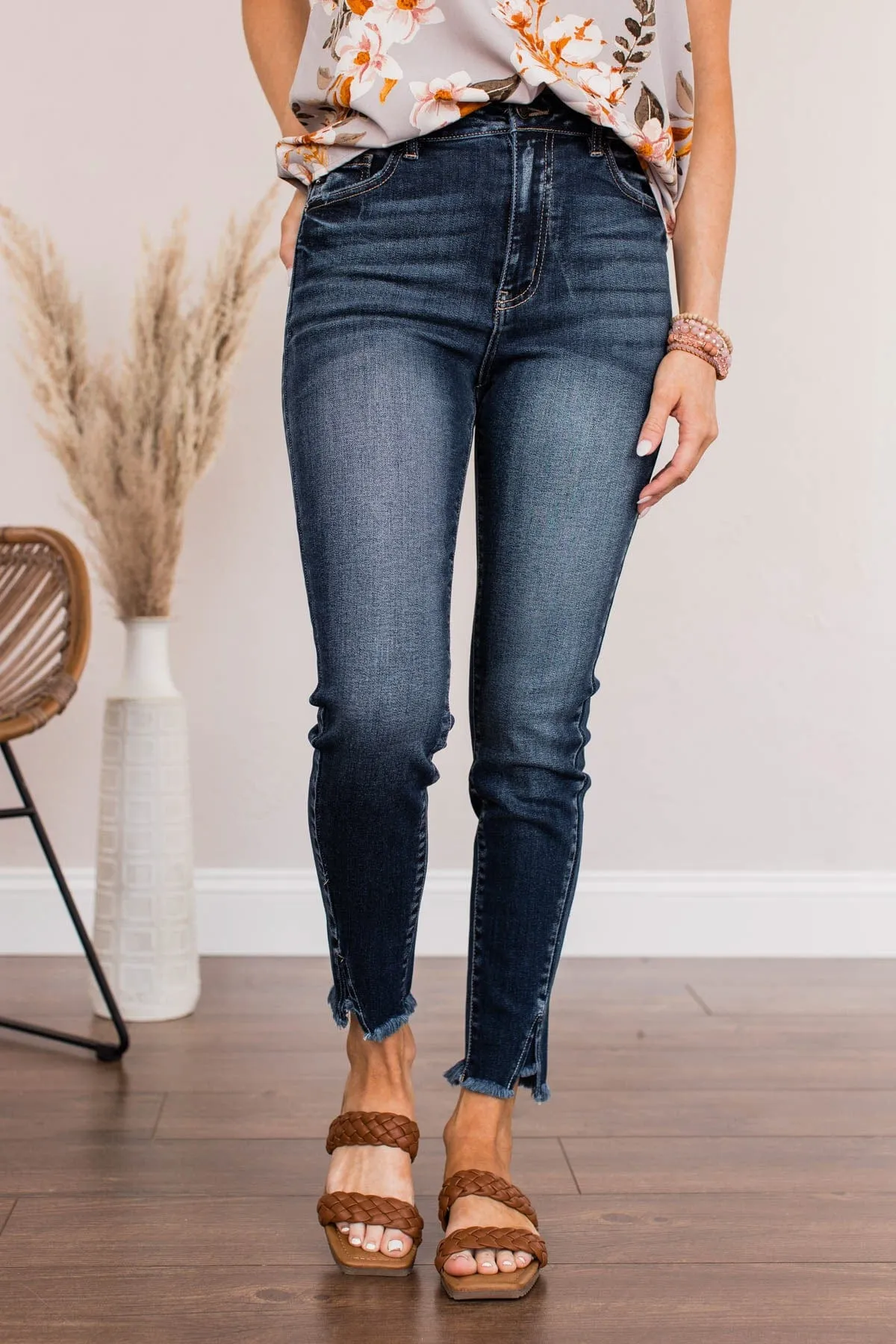 KanCan High-Rise Ankle Skinny Jean- Penelope Wash