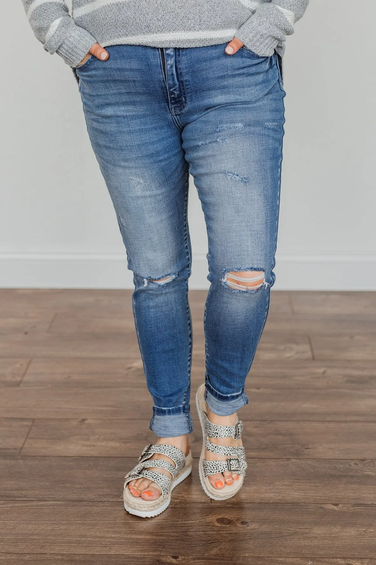 KanCan High-Rise Skinny Jeans- Alexa Wash