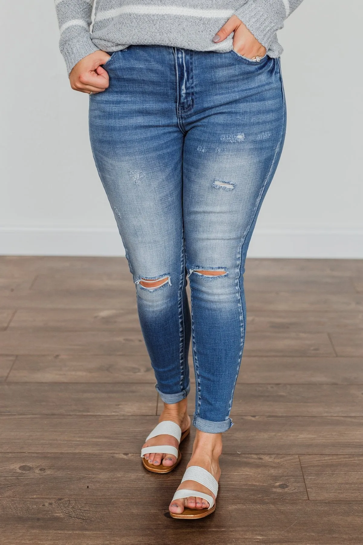 KanCan High-Rise Skinny Jeans- Alexa Wash