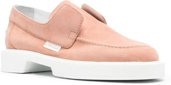 Le Silla Yatch suede moccasins Pink