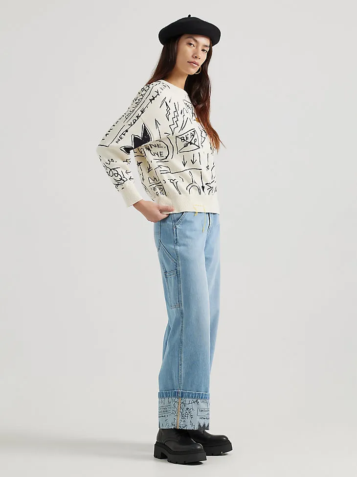 LEE  |Collaboration Long Sleeves Cotton Office Style Oversized