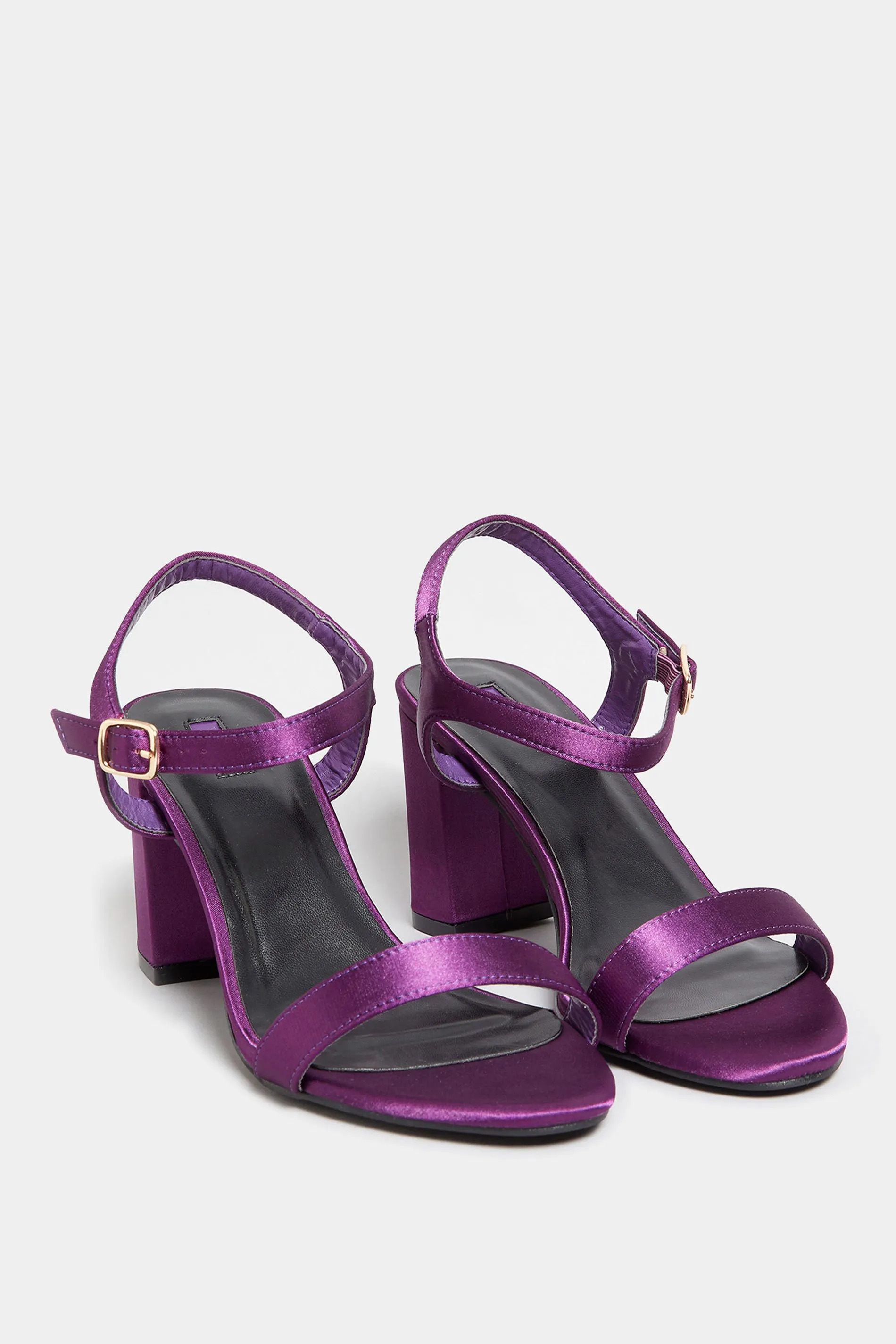 LIMITED COLLECTION Purple Block Heel Sandal In Wide E Fit & Extra Wide EEE Fit