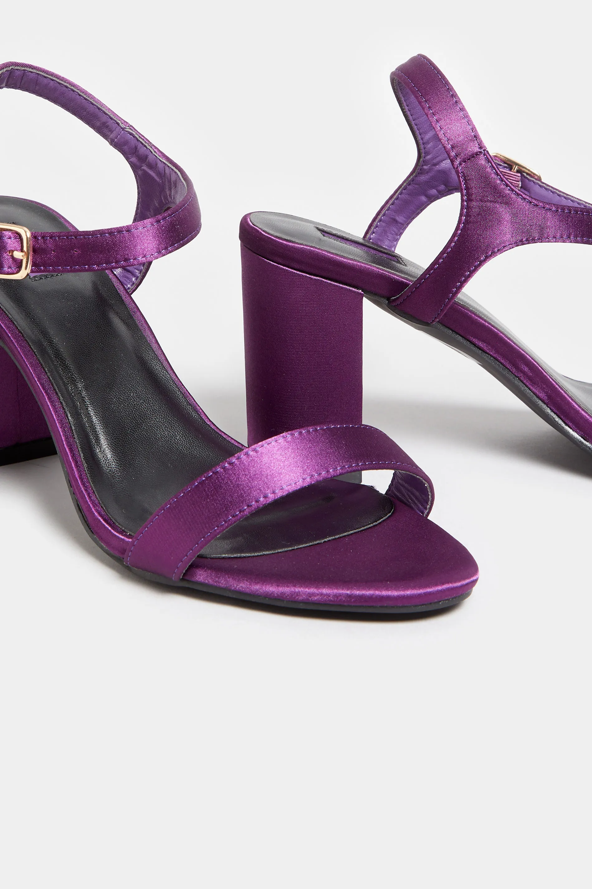 LIMITED COLLECTION Purple Block Heel Sandal In Wide E Fit & Extra Wide EEE Fit