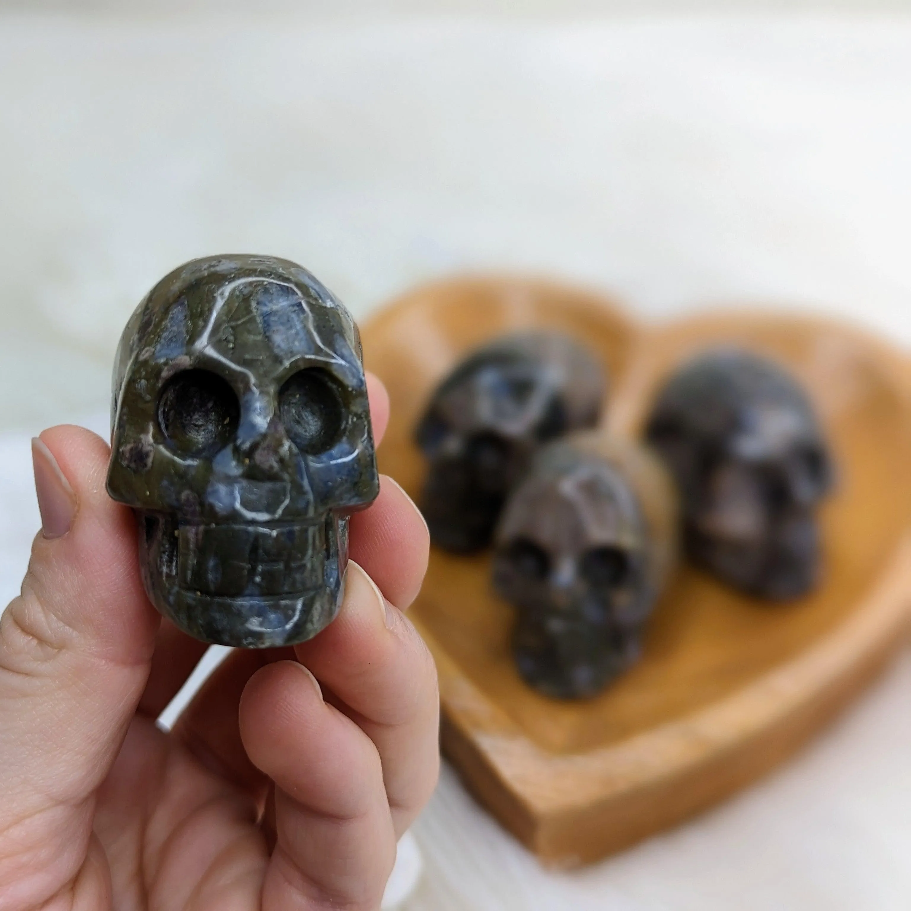 Llanite Skull Carving ~ Unique Energy and Patterns~