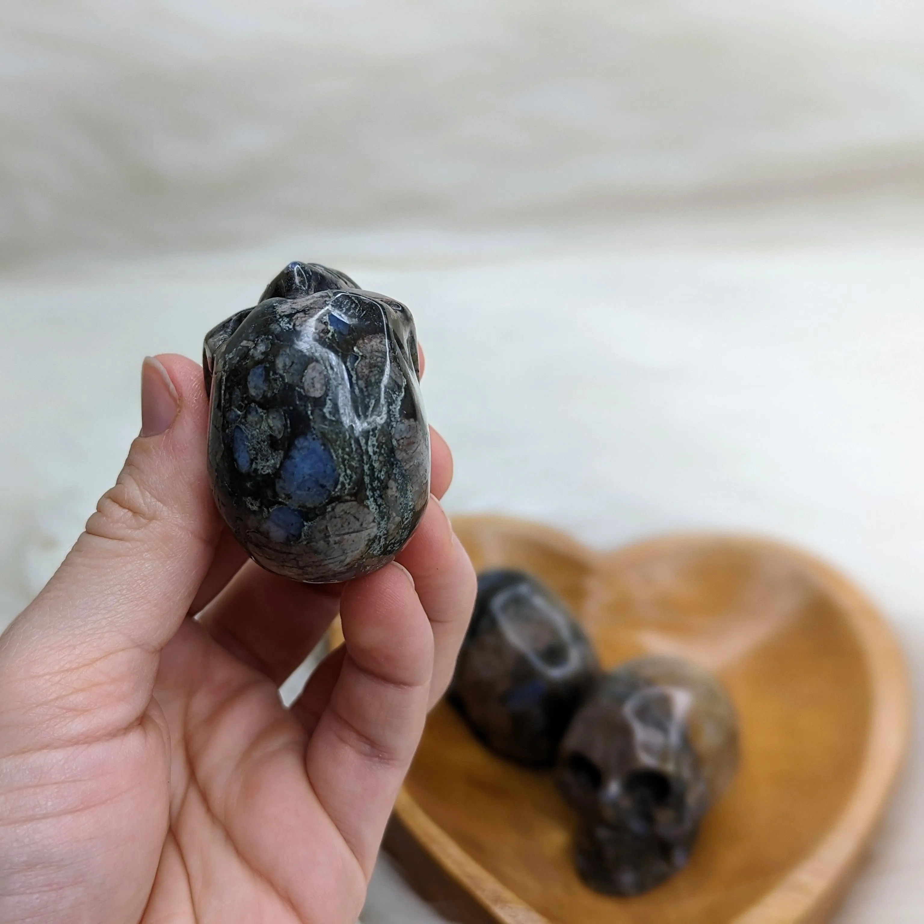 Llanite Skull Carving ~ Unique Energy and Patterns~