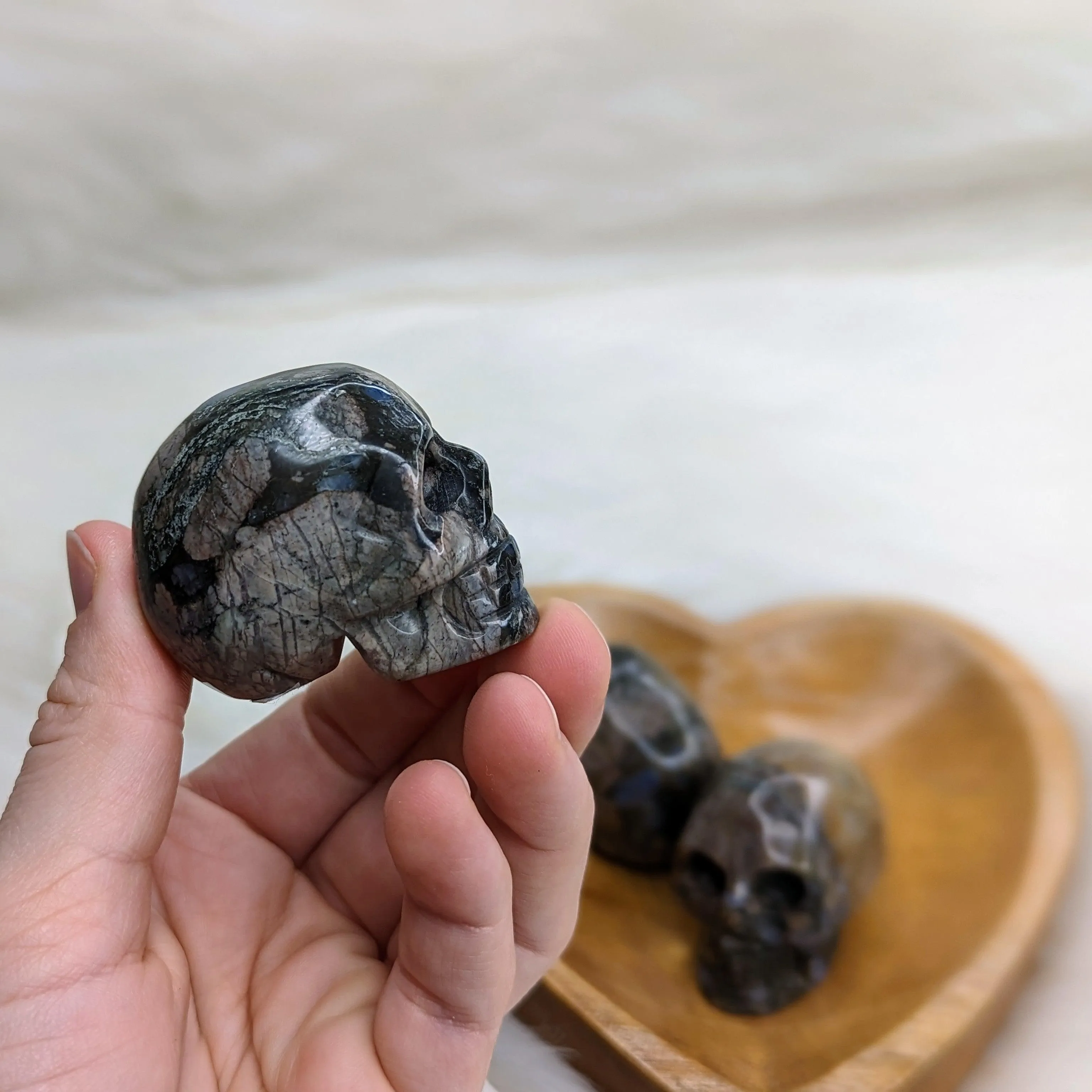 Llanite Skull Carving ~ Unique Energy and Patterns~