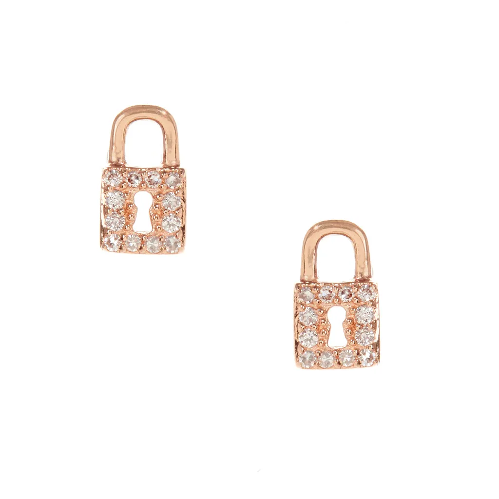 Locked Up Stud Earrings