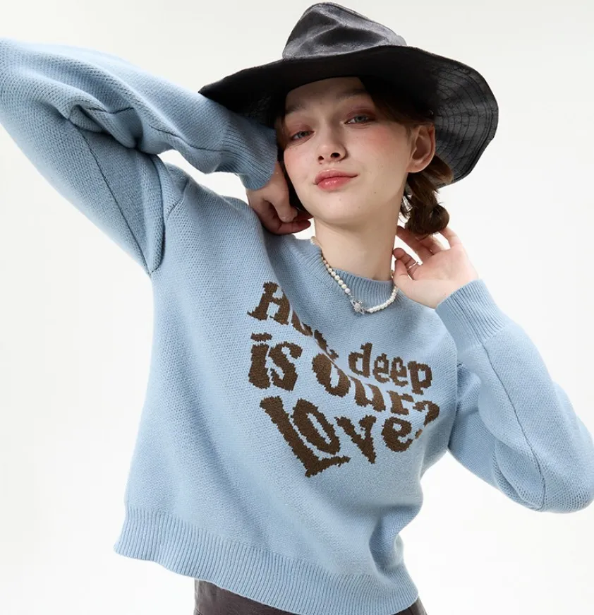 LUV IS TRUE  |Casual Style Street Style Long Sleeves Plain Cotton