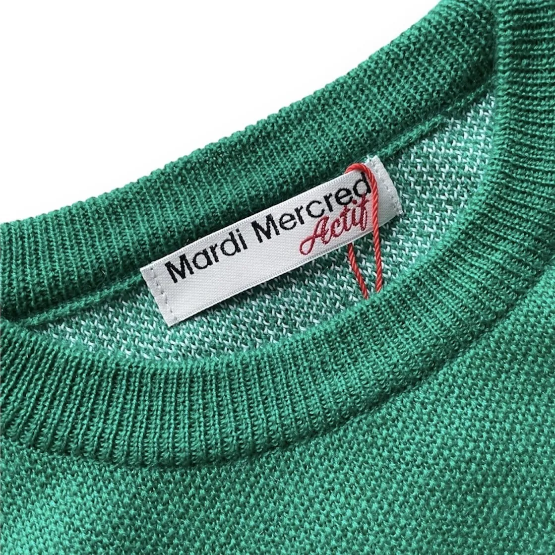 Mardi Mercredi  |Crew Neck Flower Patterns Casual Style Unisex Wool