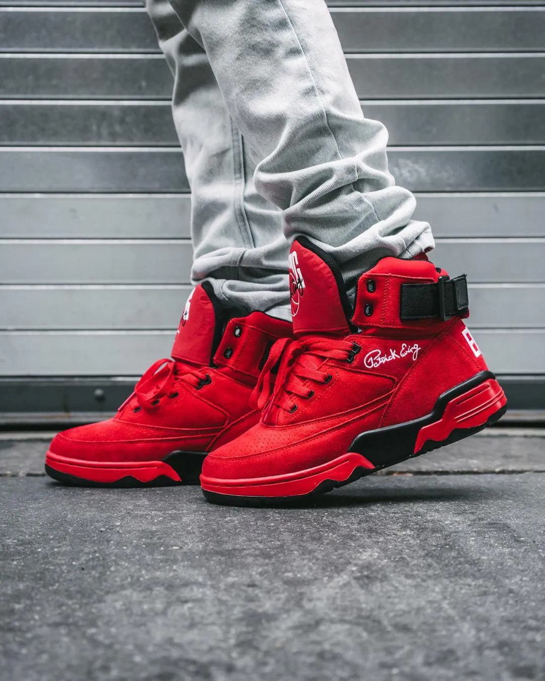 (Men's) Ewing Athletics 33 Hi OG Suede Red / Black 1EW90013-601