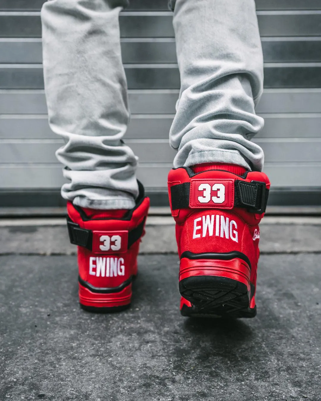 (Men's) Ewing Athletics 33 Hi OG Suede Red / Black 1EW90013-601