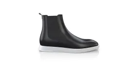 Men`s Square Toe Flat Ankle Boots 13859