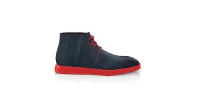 Men`s Square Toe Flat Ankle Boots 39227