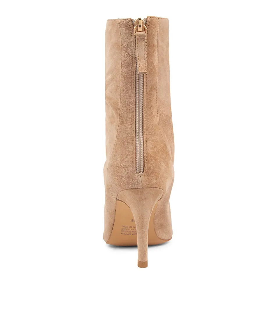 MIDAS Bleacher Latte Suede Ankle Boots