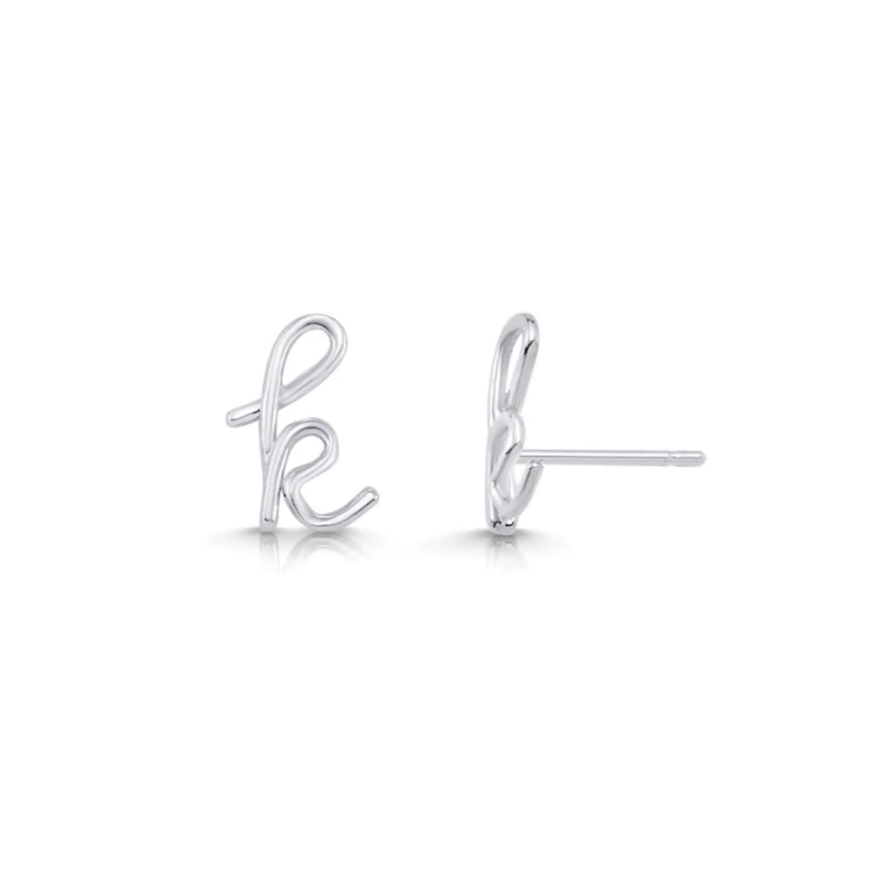 Mini Letter Earrings