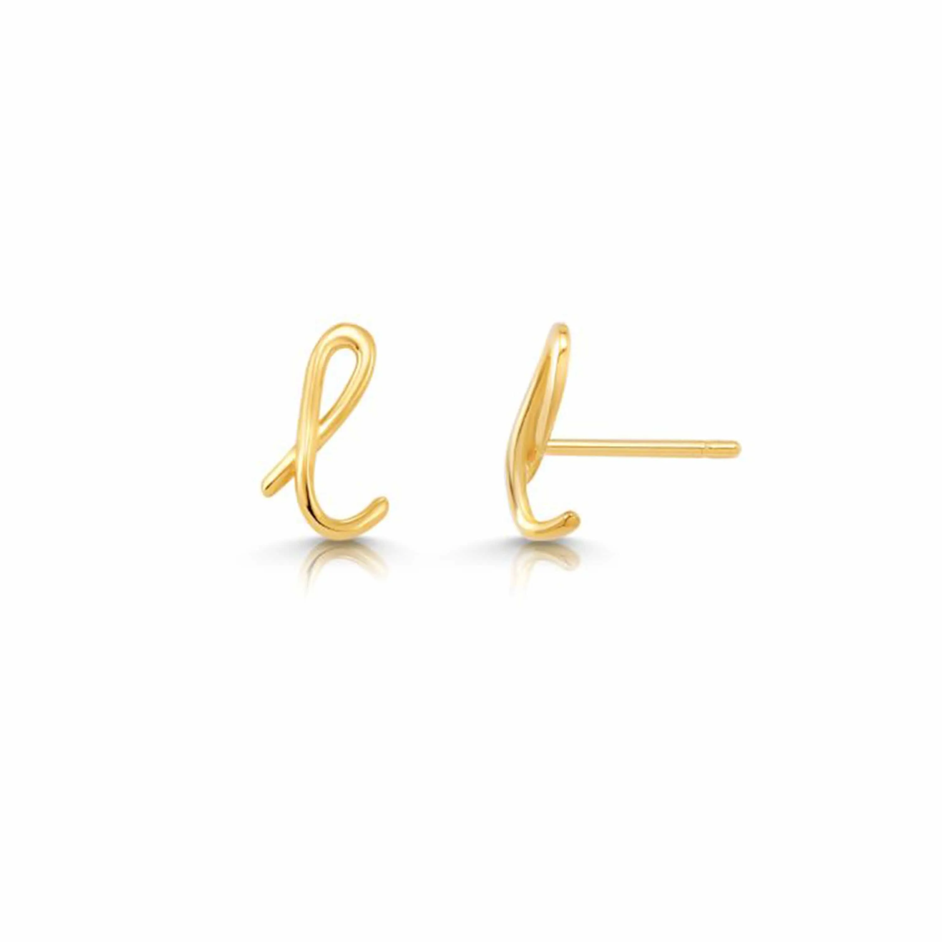 Mini Letter Earrings