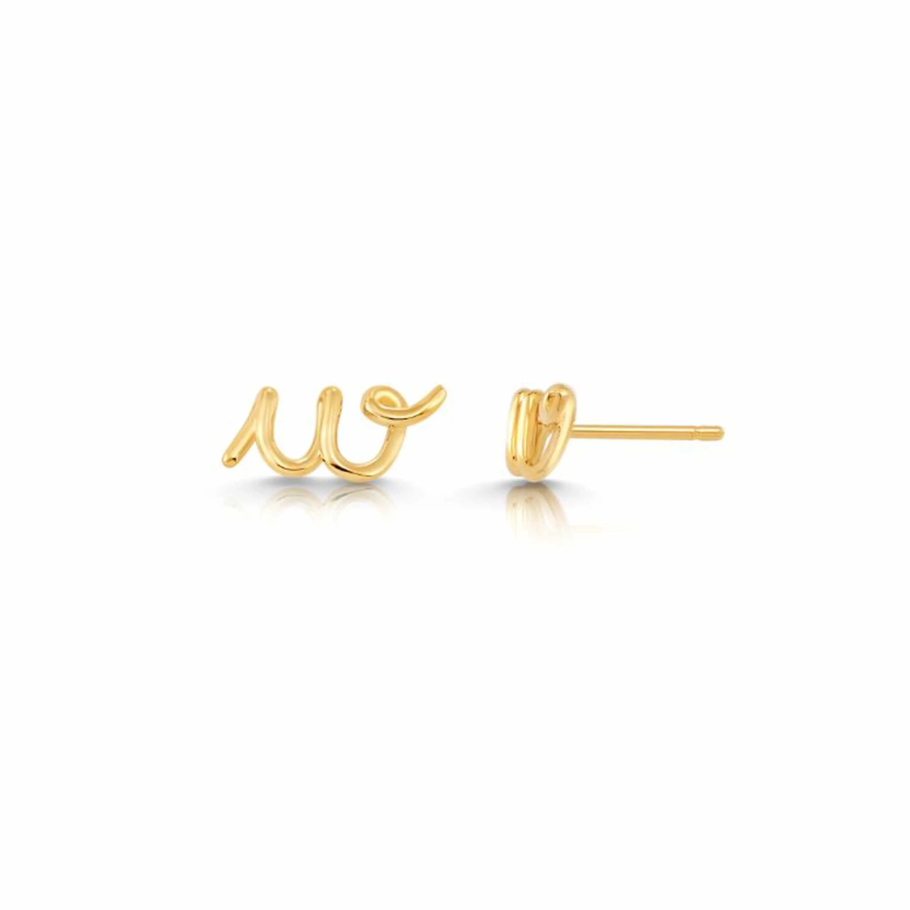 Mini Letter Earrings