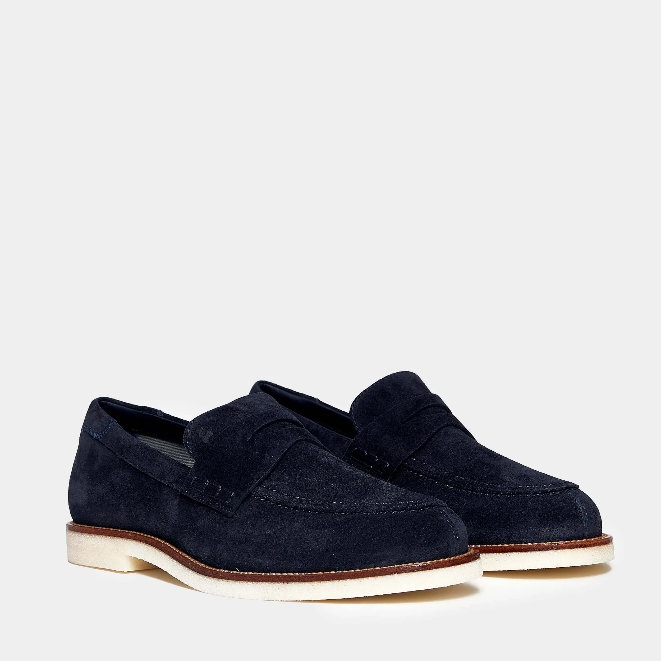 Mocassino Hogan in suede blu