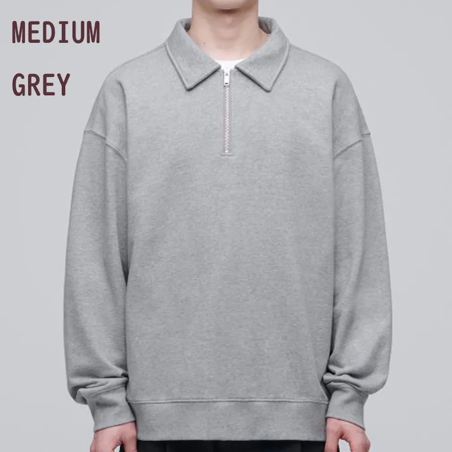 MUSINSA STANDARD  |Street Style Long Sleeves Plain Cotton Oversized Sweatshirts