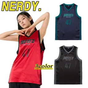 NERDY  |●NERDY● Sporty jersey sleeveless top (3color) unisex