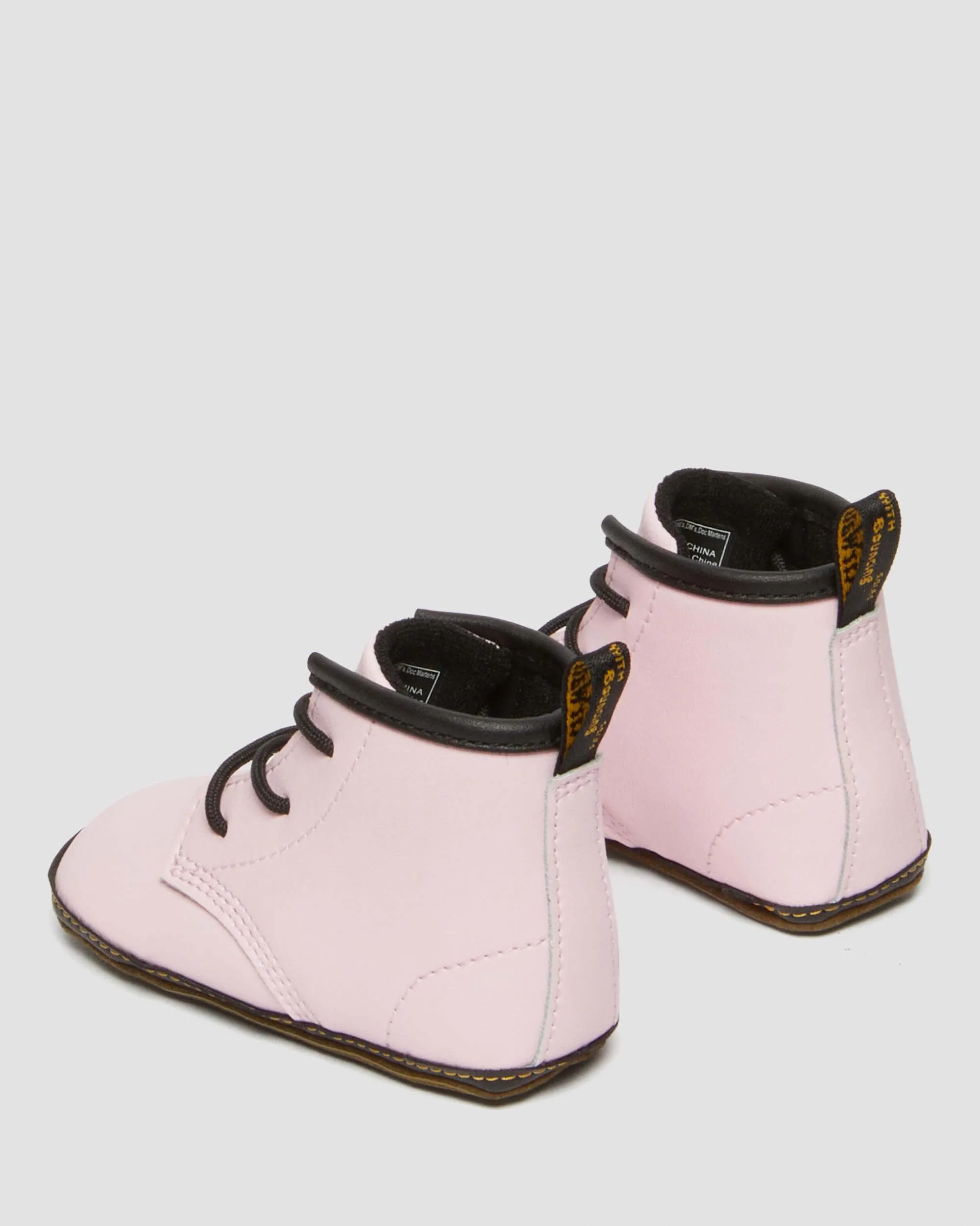 Newborn 1460 Auburn Leather Booties