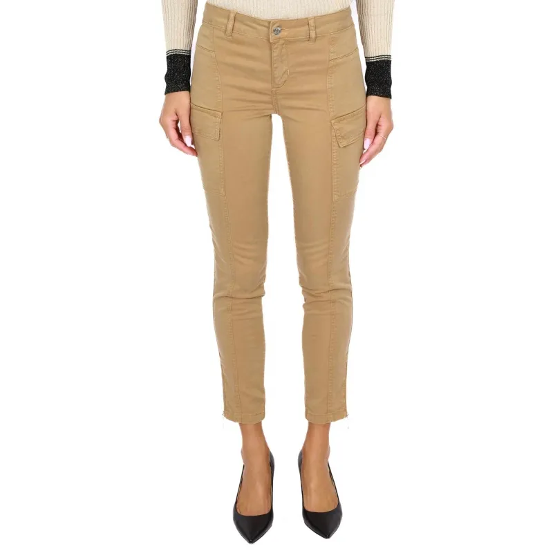 PANTALONE CARGO SKINNY, CAMMELLO