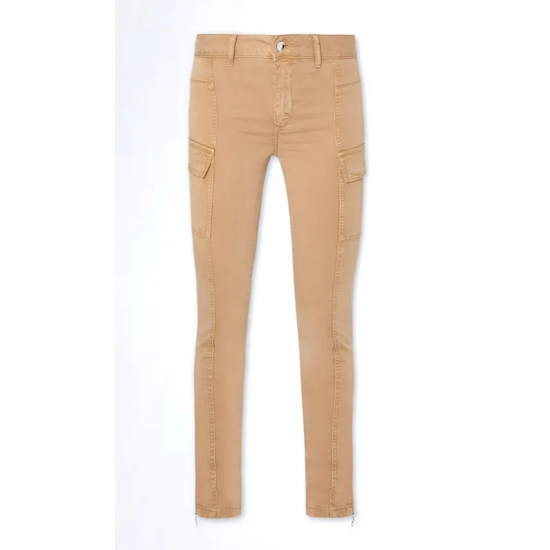 PANTALONE CARGO SKINNY, CAMMELLO