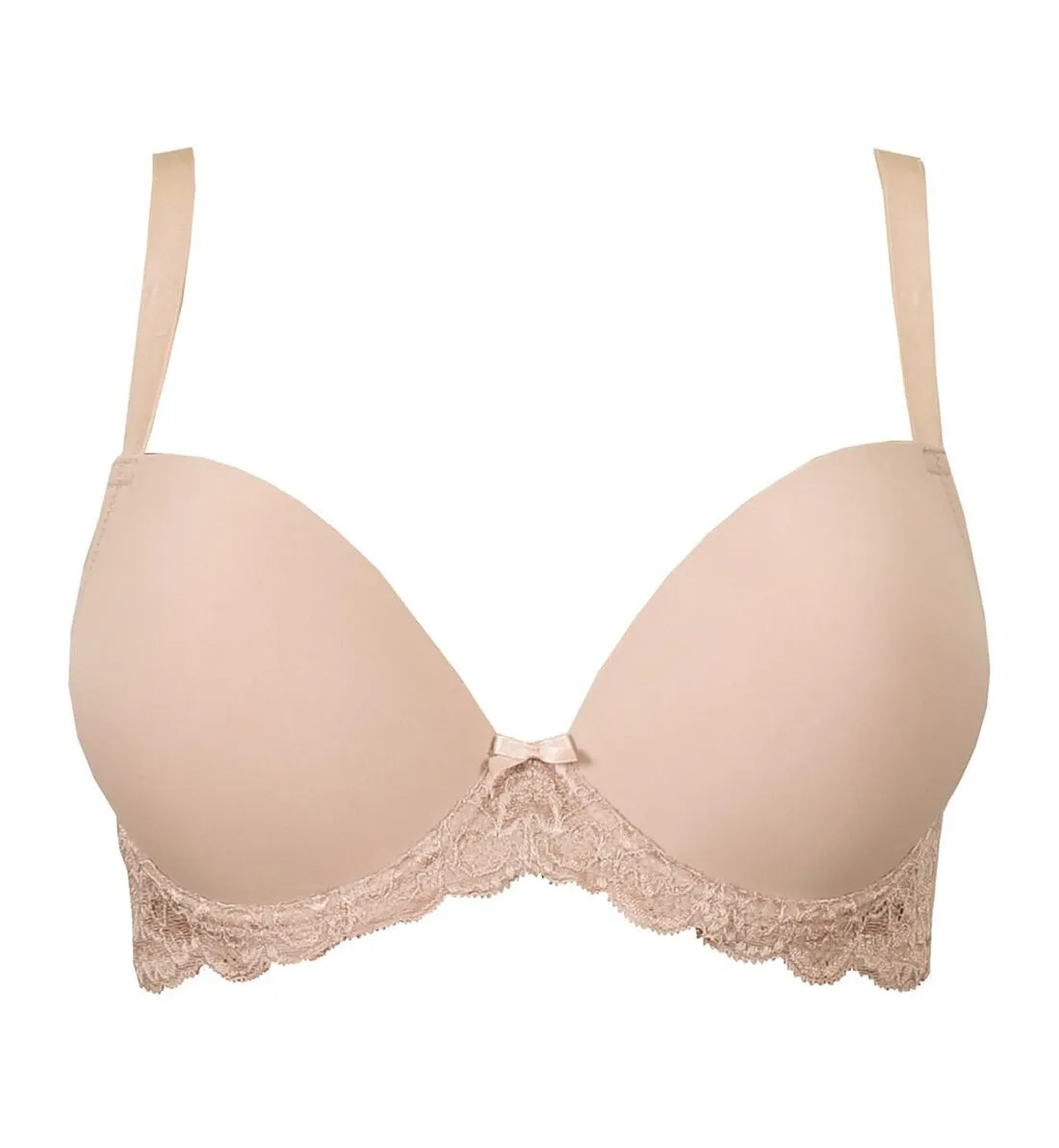 Pour Moi Forever Fiore Plunge Push Up Underwire T-shirt Bra (183309) - Almond