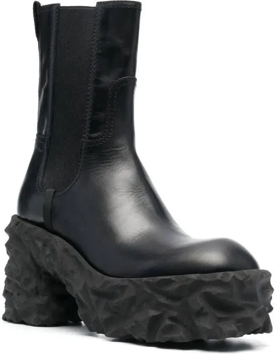 Premiata 95mm chunky-block heel boots Black