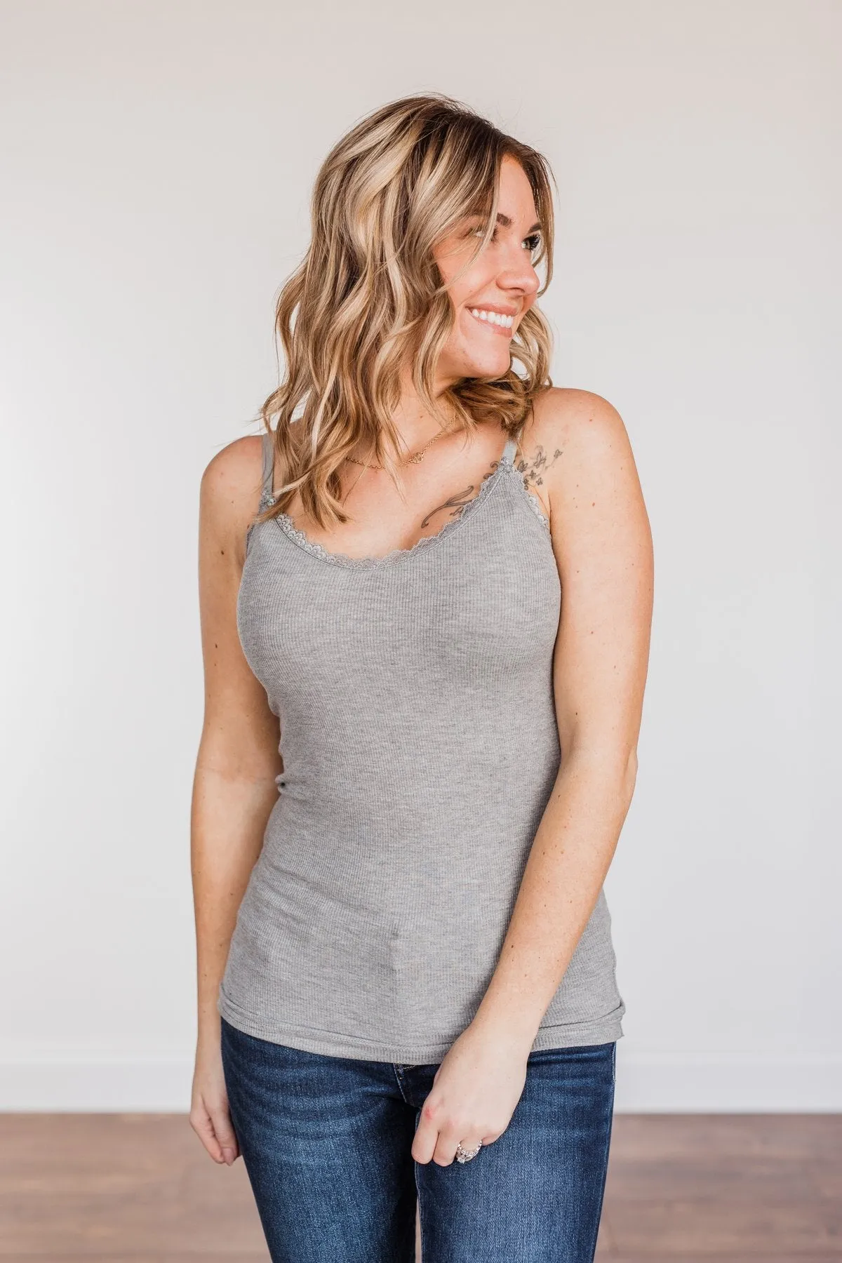 Pulse Basics Finding The One Layering Tank- Grey