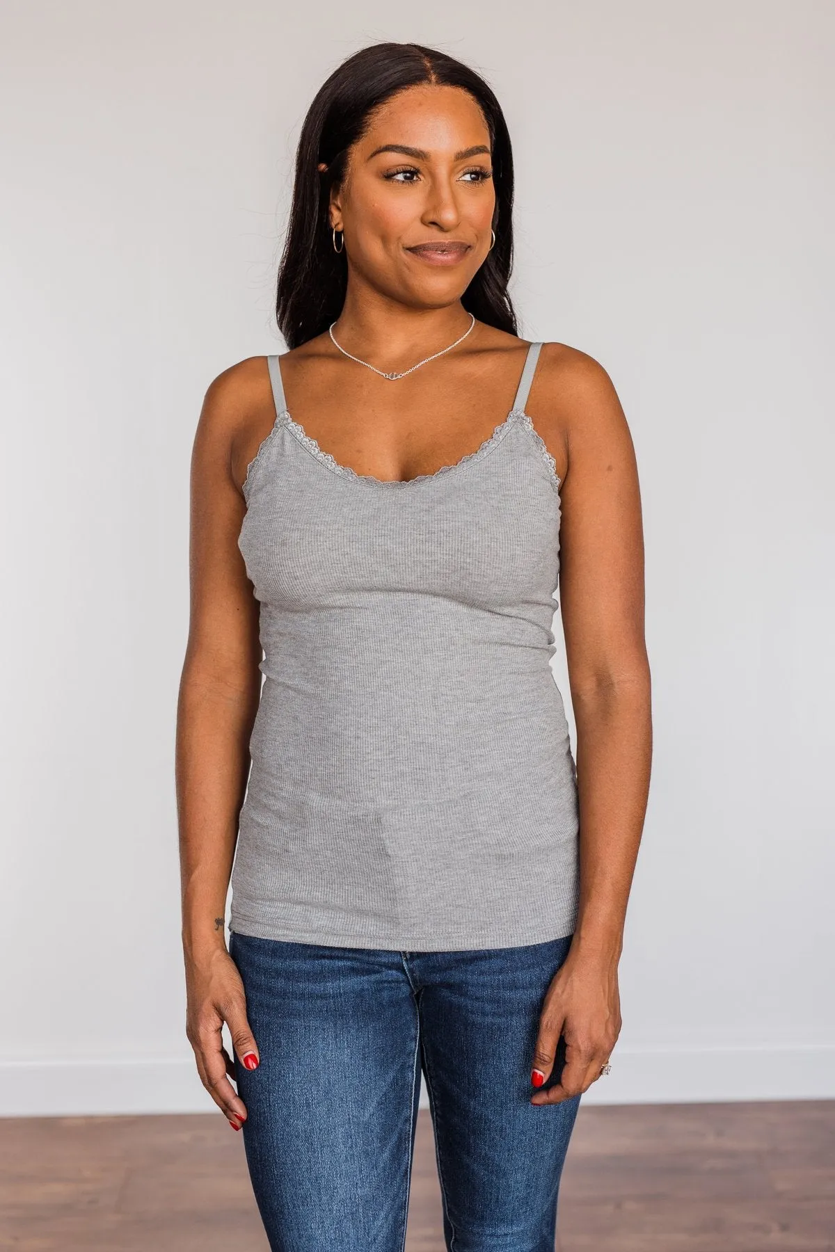 Pulse Basics Finding The One Layering Tank- Grey