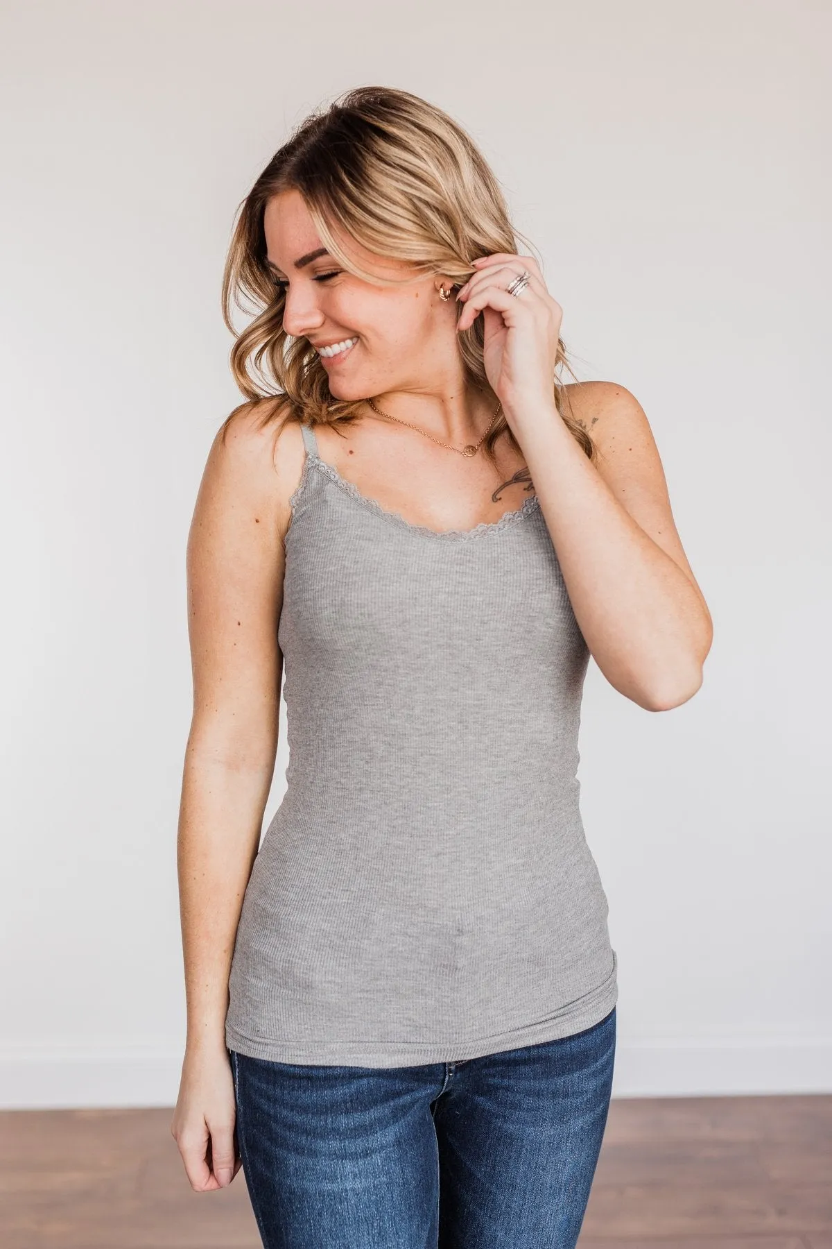 Pulse Basics Finding The One Layering Tank- Grey