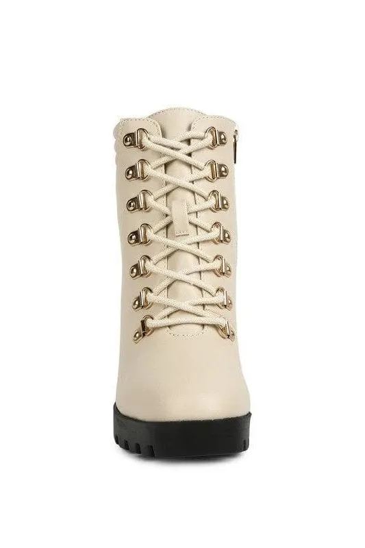 Rag Co. Hamiltons Lace Up Block Heel Boots