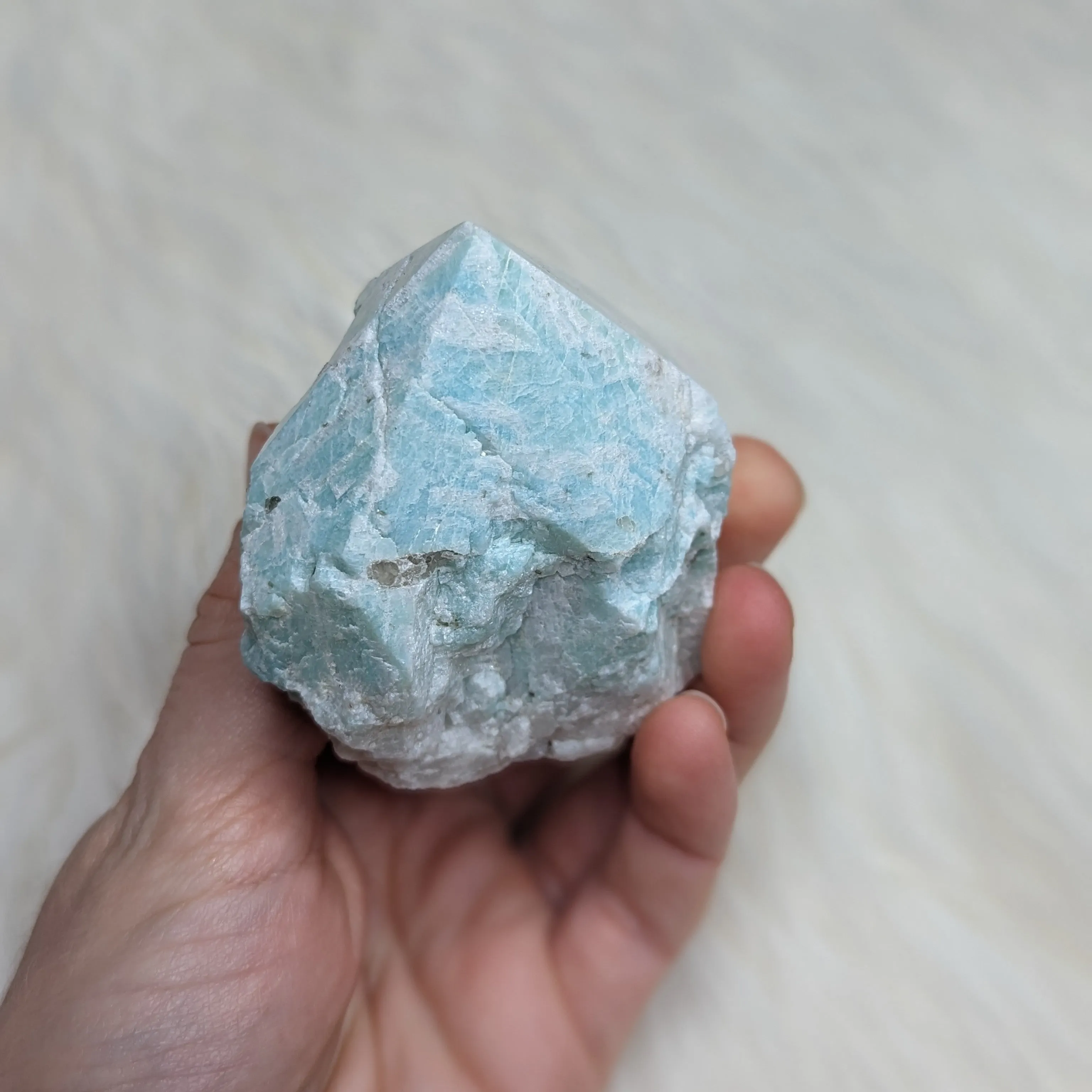 RESERVED | Watery Blue Amazonite Polished Standing Point