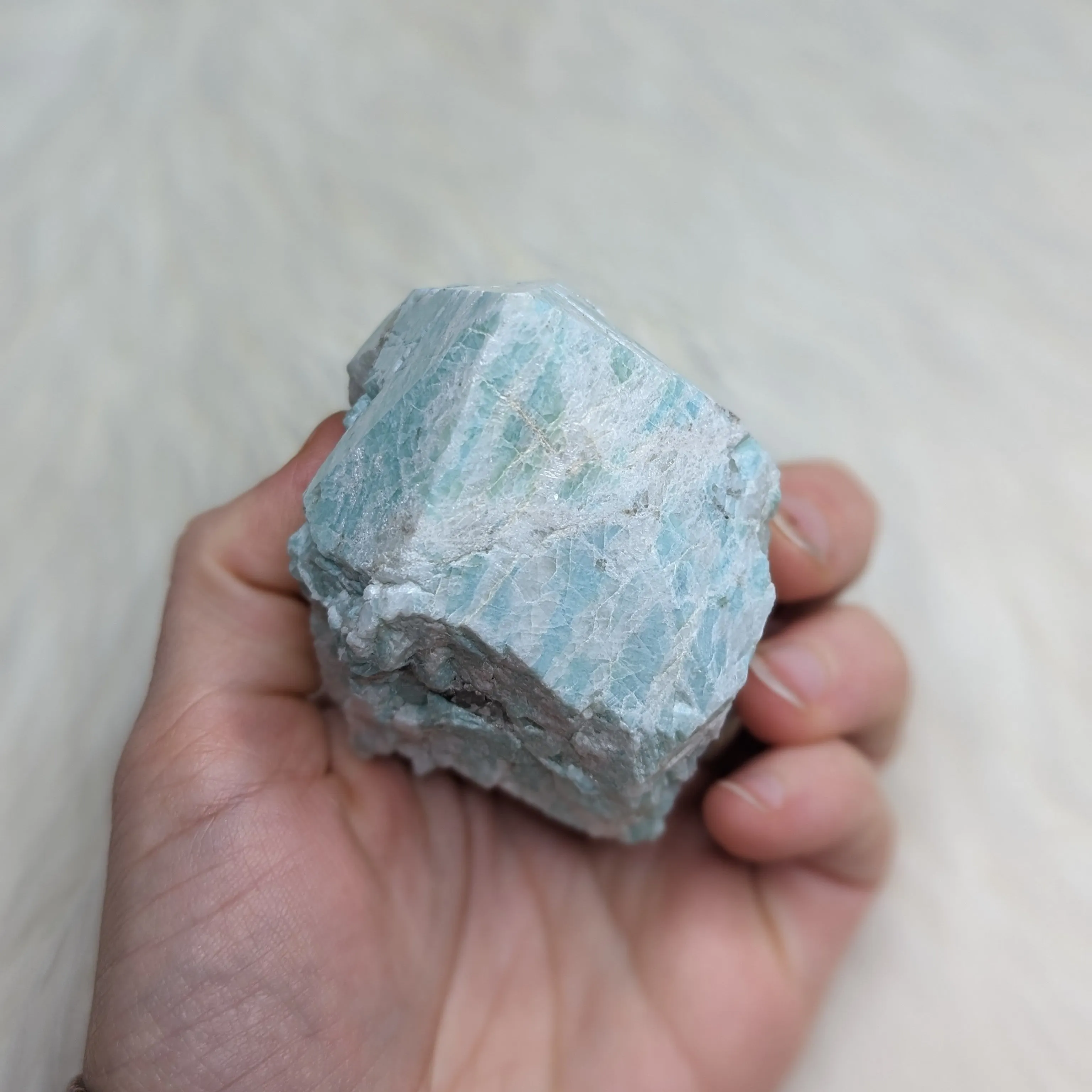 RESERVED | Watery Blue Amazonite Polished Standing Point