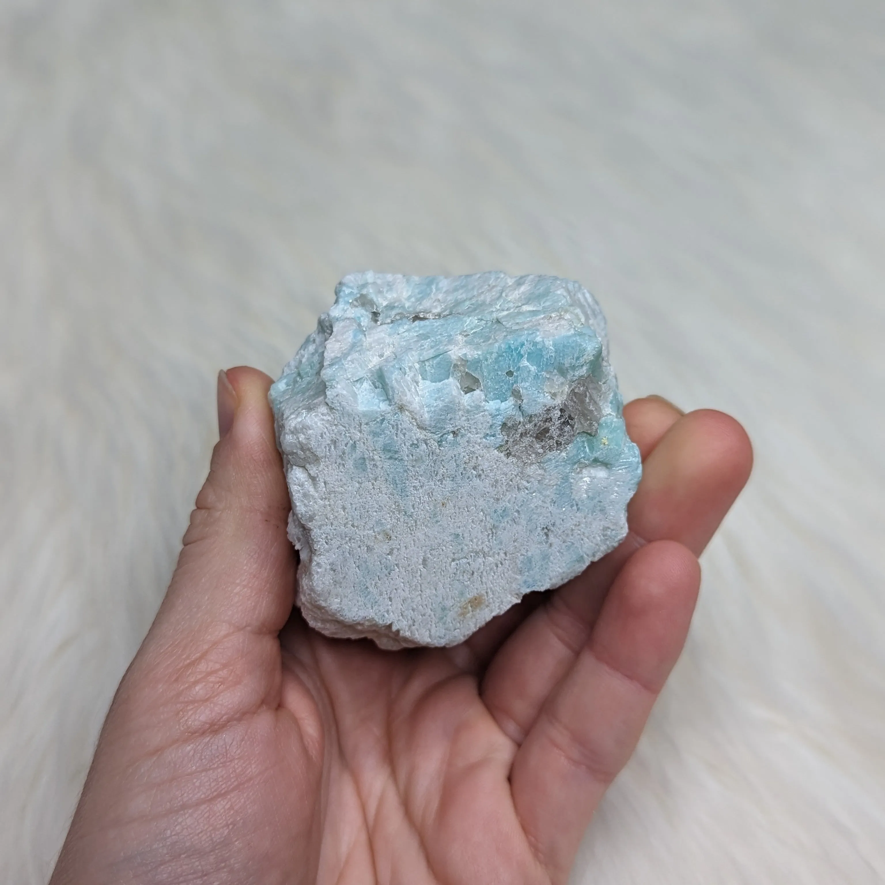 RESERVED | Watery Blue Amazonite Polished Standing Point